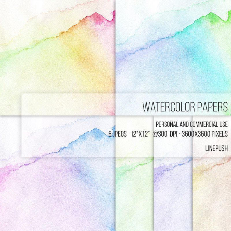 800x800 Sale Gradient Stained Watercolor Paper. Digital Paper. Etsy