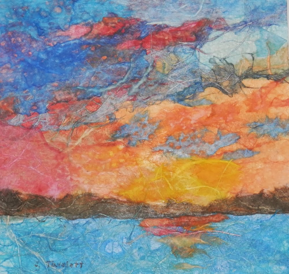 1000x946 Watercolors By Joan 2 Stained Paper Collage