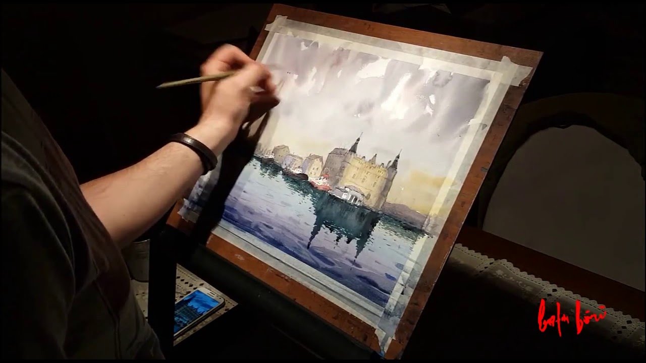 1280x720 Watercolor Demonstration By Baha