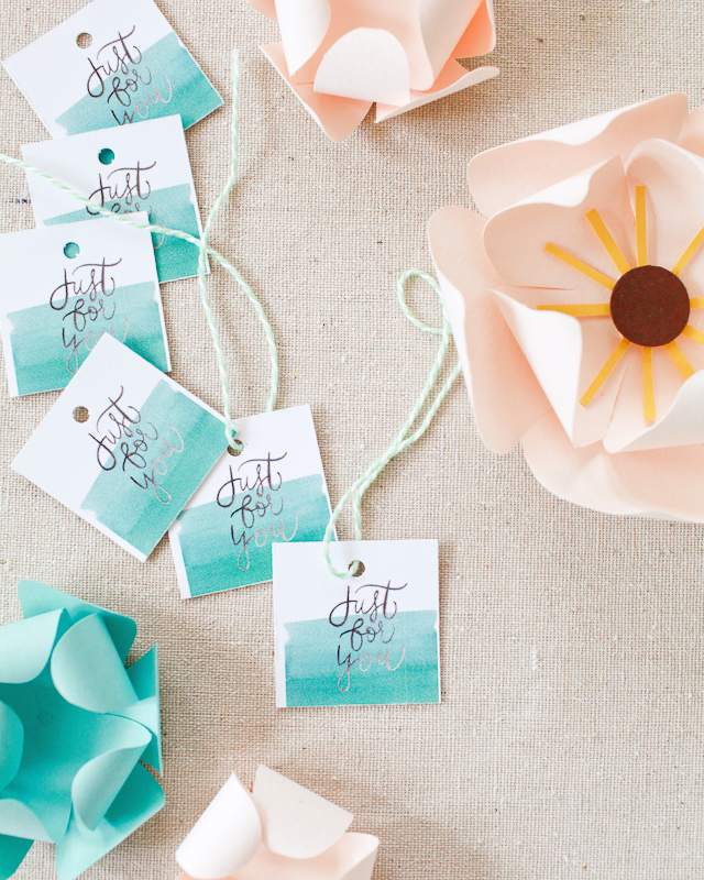 640x800 Printable Hand Lettered Watercolor Wedding Stationery