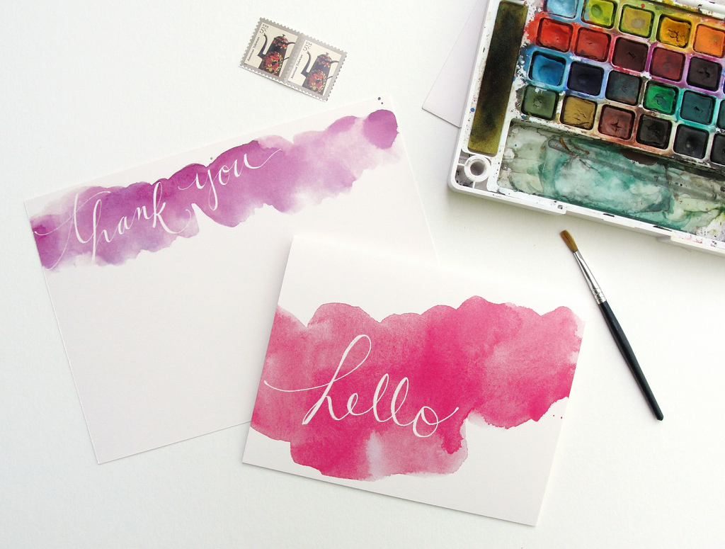1024x775 An Open Sketchbook Watercolor Stationery Yooohoooo!