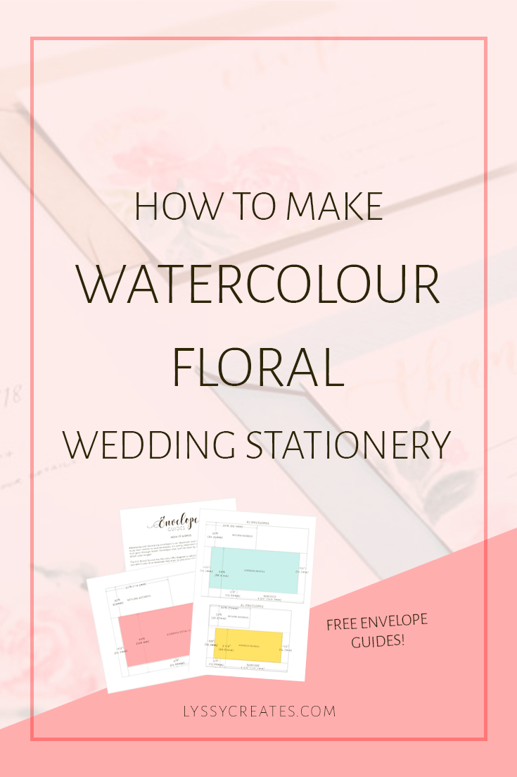 735x1103 How To Make Watercolor Floral Wedding Stationery Free Guide