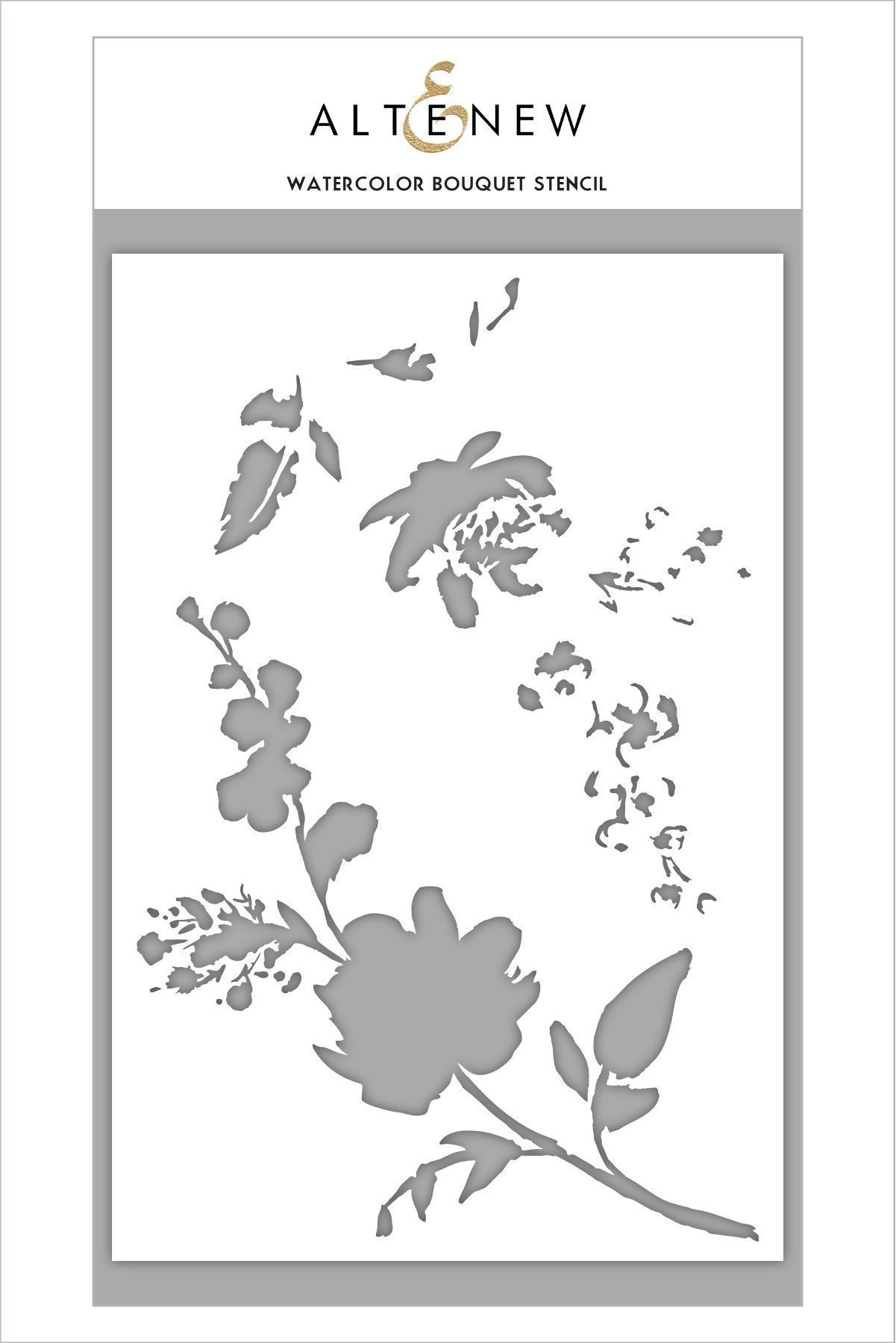 1201x1800 Watercolor Bouquet Stencil Altenew