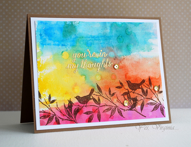 640x493 Yes, Virginia... Watercolor And Stencil