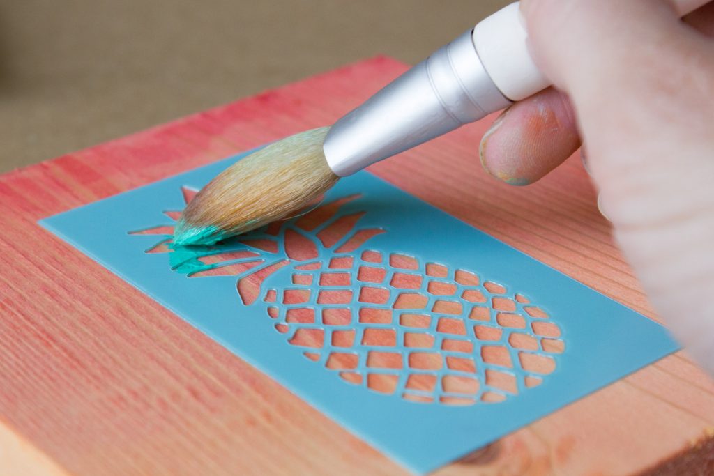 1024x683 Diy Tropical Watercolor Art On Wood