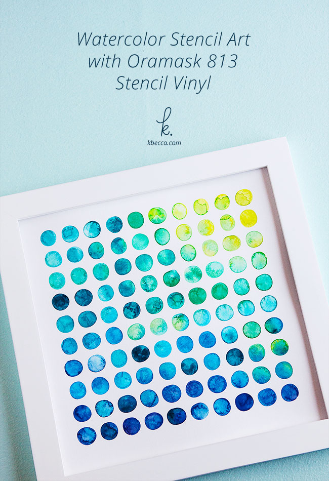 650x950 Diy Watercolor Stencil Art With Oramask 813 Stencil Film Vinyl