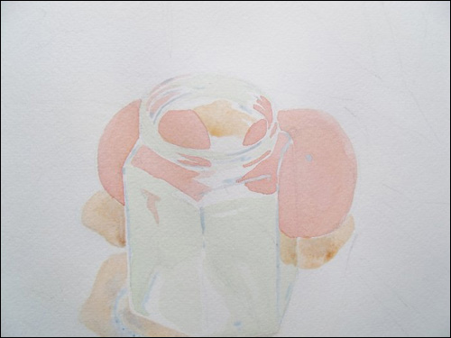 500x375 Painting A Jar And Two Nectarines My Step By Step Watercolor Process