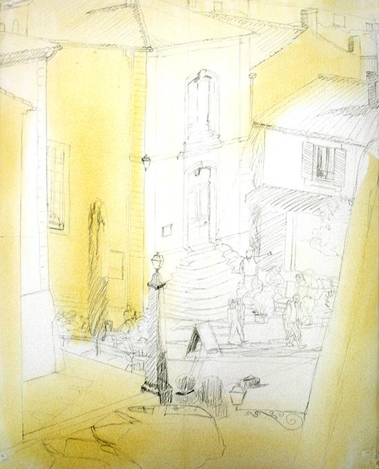 550x681 Step By Step Watercolor Painting Demonstration