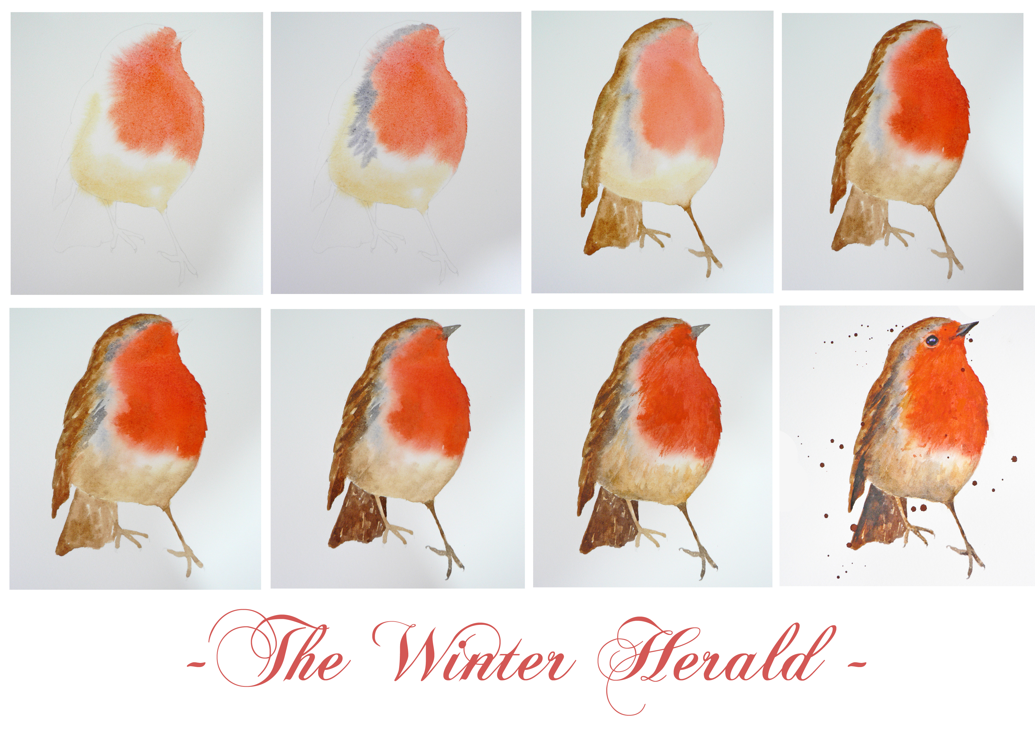 3508x2480 Art Demo How To Paint A Robin In Watercolour Alison Fennell Art