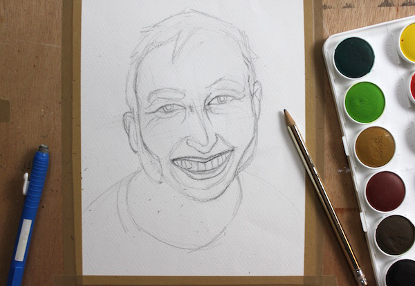 600x413 Learn The Basic Steps Of Watercolor Portrait Painting