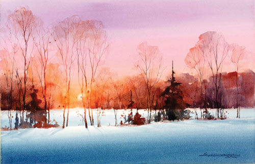 500x323 Paint A Sunset In 10 Simple Steps A Watercolor Demo