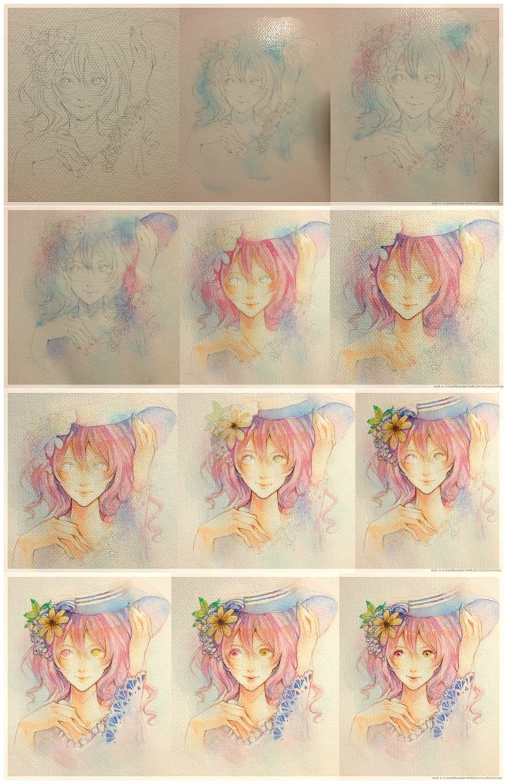 719x1111 Step Watercolor By Berinne