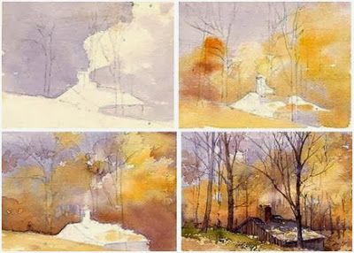 400x286 Gallery Step By Step Watercolor Landscape,