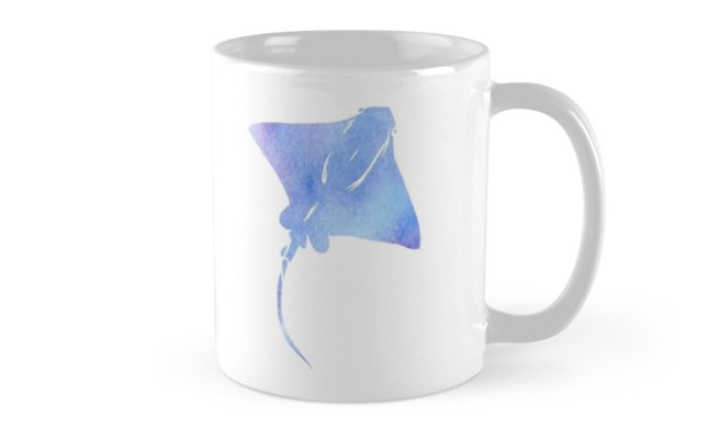 646x400 Watercolor Stingray Mugs By Jolerbear Redbubble