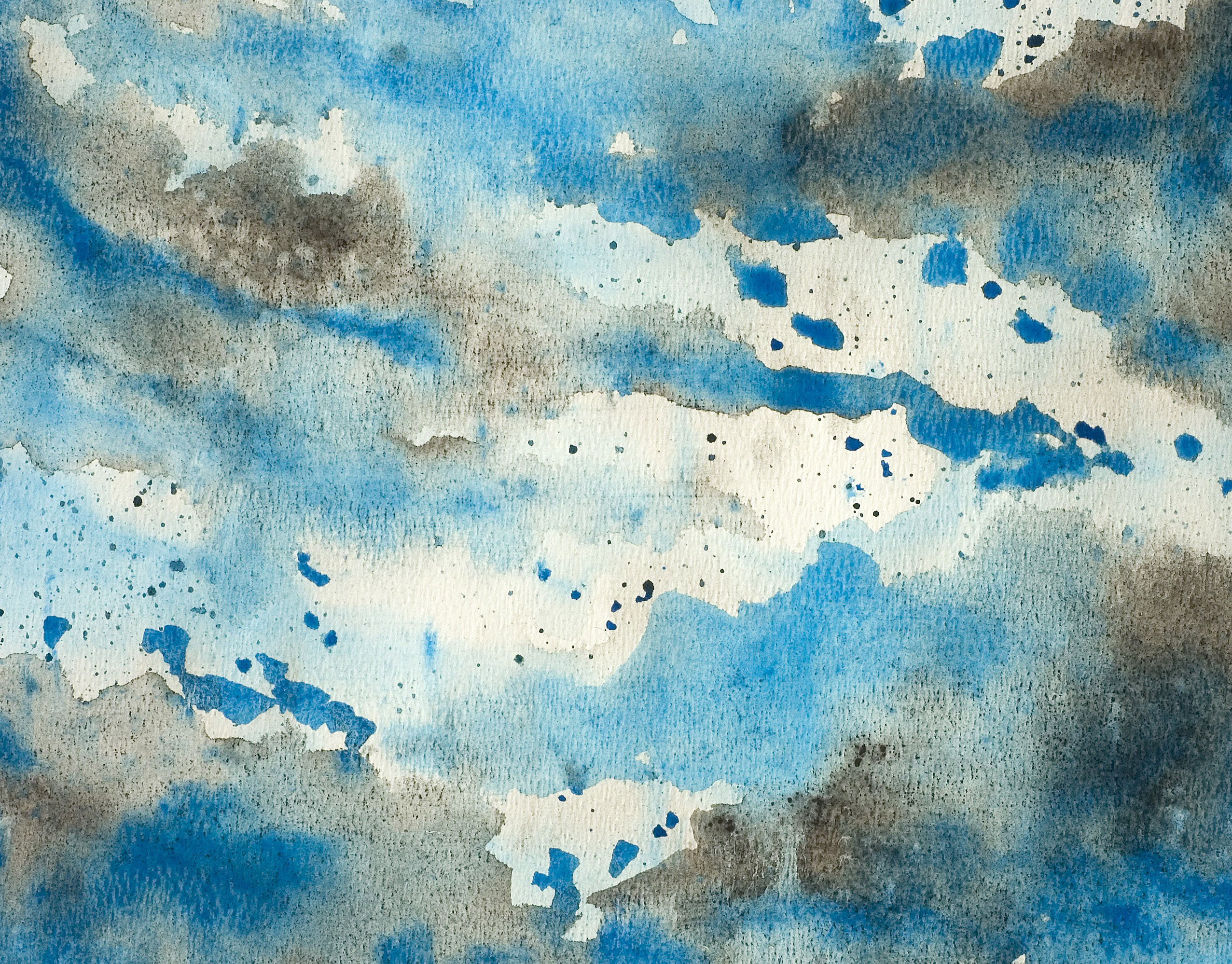 2553x1998 Blue Watercolor Background Image