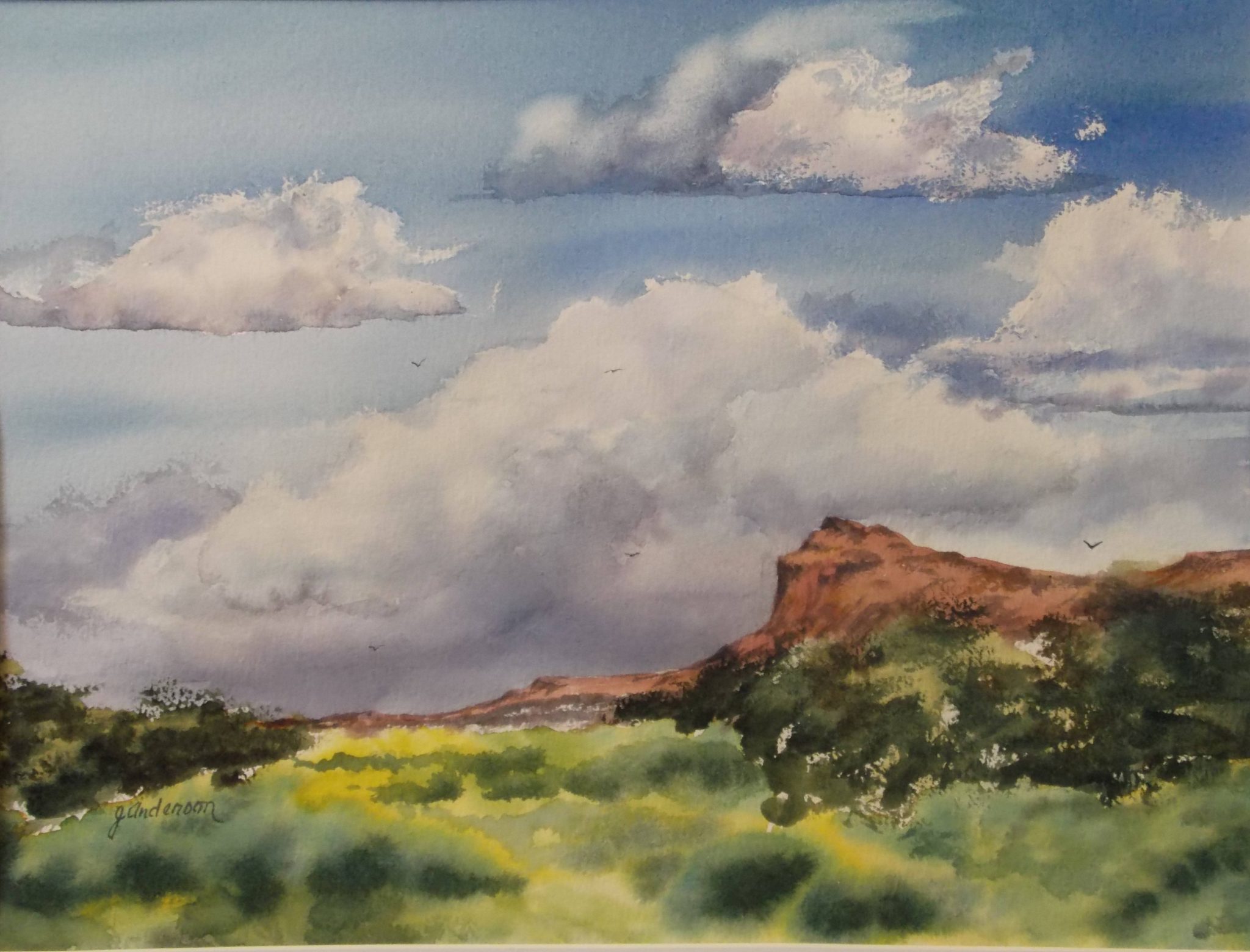 2048x1560 Impending Storm Rain Clouds Sky Joyce Anderson Watercolor Painting