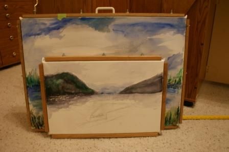 448x299 Handmade Watercolor Paper Stretcher