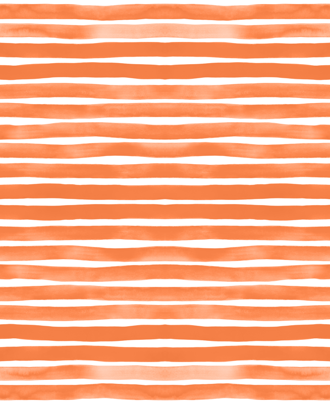 654x800 Tangerine Watercolor Stripes By Friztin Wallpaper