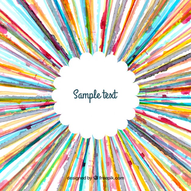 626x626 Watercolor Stripes Frame Vector Free Download