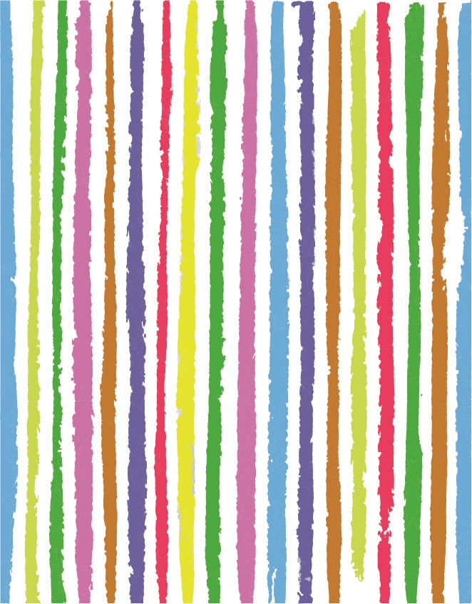 662x846 Watercolor Stripes