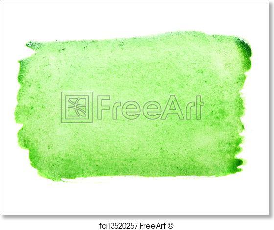 560x470 Free Art Print Of Green Watercolor Brush Stroke. Green Watercolor