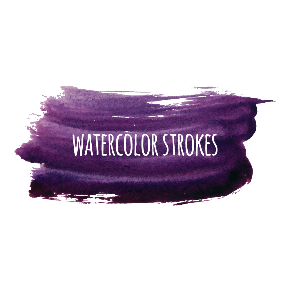 1000x1000 Watercolor Strokes Vector Brushes Set 03 Free Download