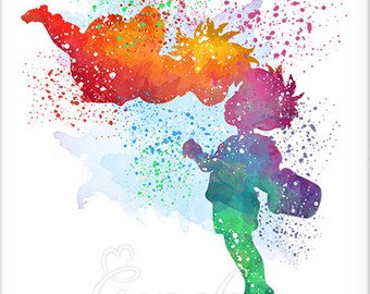 340x270 Studio Ghibli Ponyo Watercolor Poster Print Wall Decor Etsy