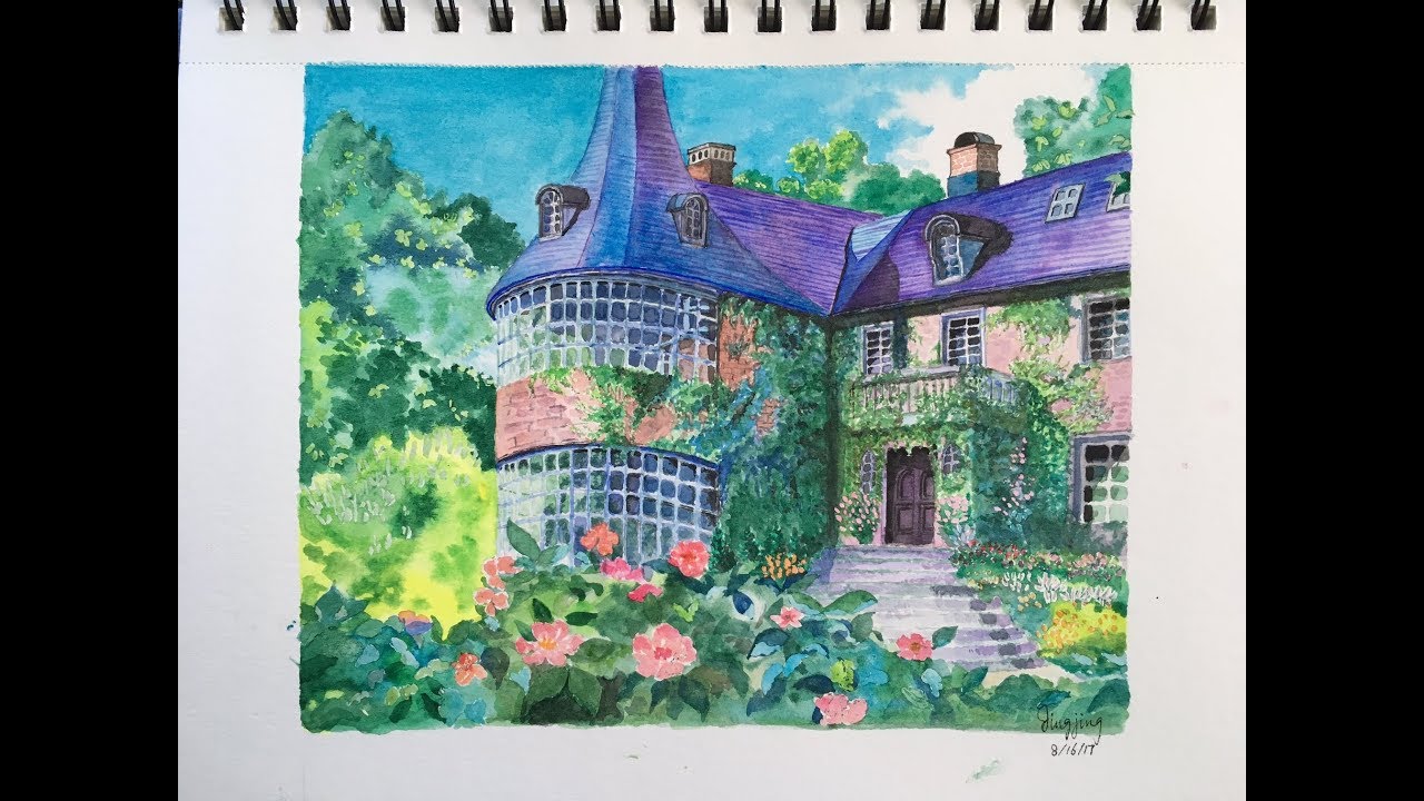 1280x720 Watercolor Painting, The Miyazaki , Studio Ghibli