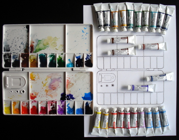 629x492 Watercolor Stuff, Step 01 Watercolor Palete, Watercolor