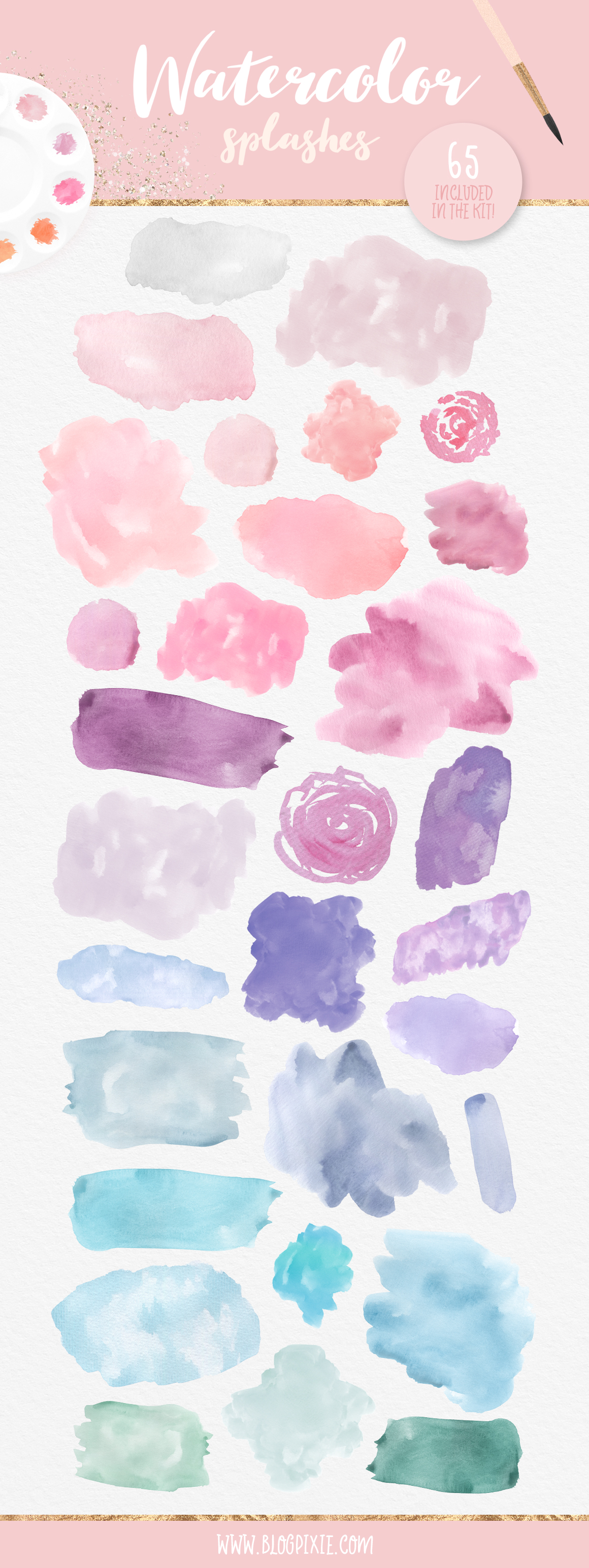 1160x3090 Watercolor Graphics Bundle