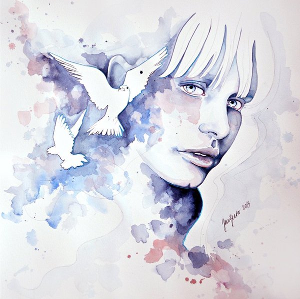 600x599 50 Mind Blowing Watercolor Paintings Art And Design