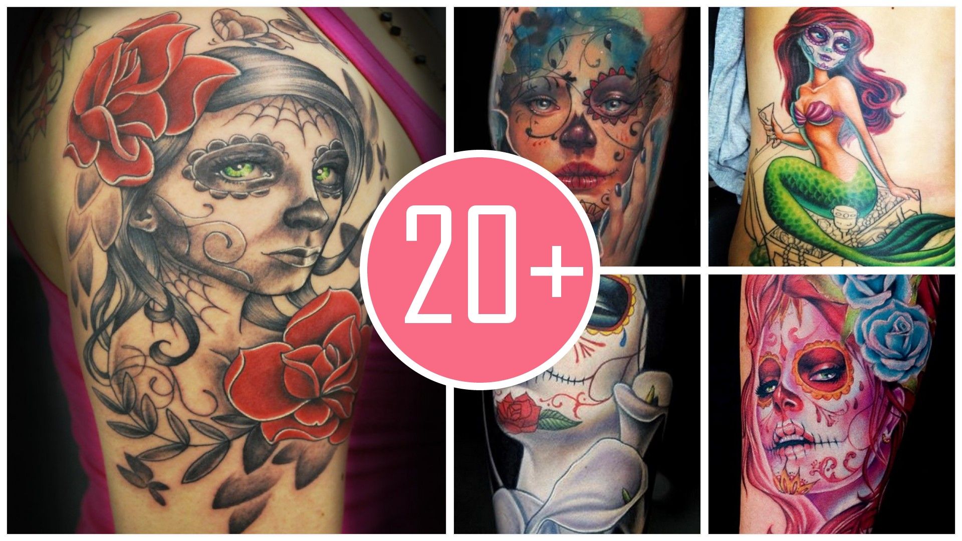 Watercolor Sugar Skull Tattoo at GetDrawings | Free download