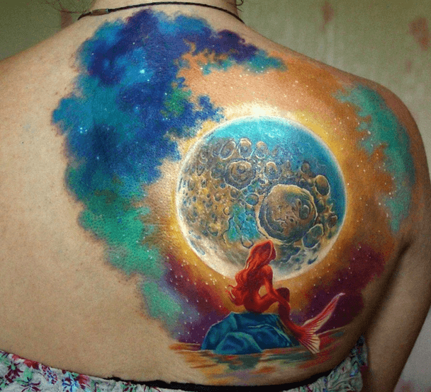 608x554 91 Moon Tattoos That Are Out Of This World