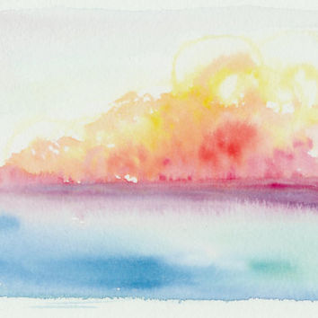 354x354 Shop Sunset Sky Painting On Wanelo