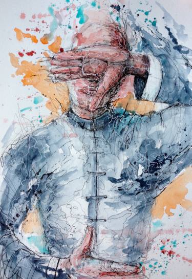 375x545 Original Surrealism Still Life Watercolor Paintings For Sale