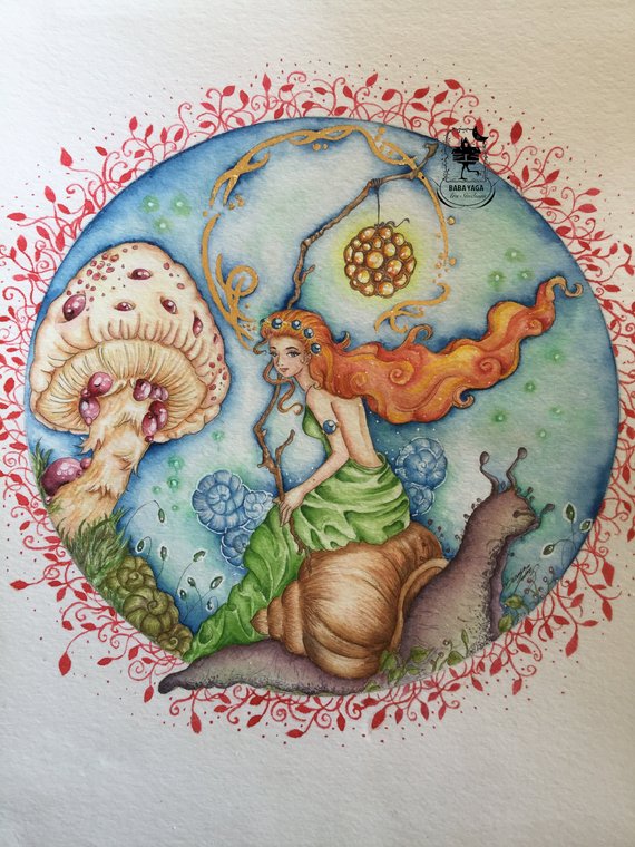 570x760 Original Watercolor Painting Surrealism Painting Light Of Etsy