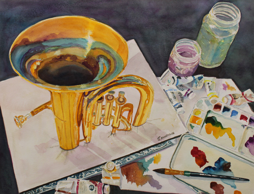 500x382 Tuba Art In The Making By Jenny Armitage