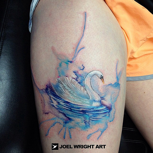 500x500 14 Swan Tattoo Images, Pictures And Latest Ideas
