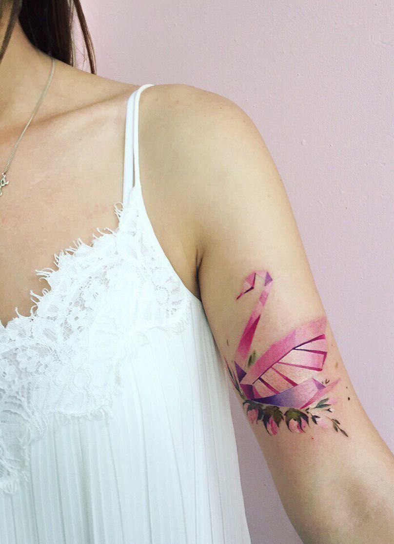 808x1115 Tattoo Artist Pis Saro Creates Wonderful Sketchy Watercolor