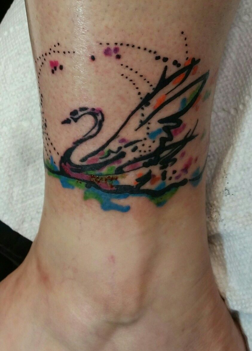 843x1174 Watercolor Swan Tattoo I Did It ) Swan Tattoo