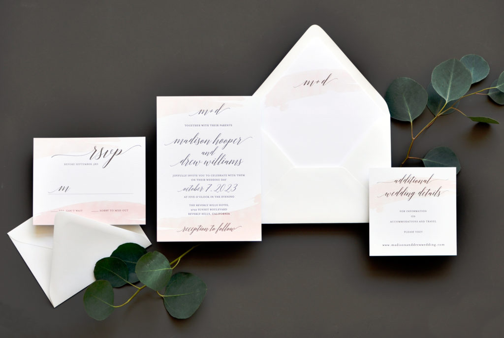 1024x687 Watercolor Swash Wedding Invitation Staccato