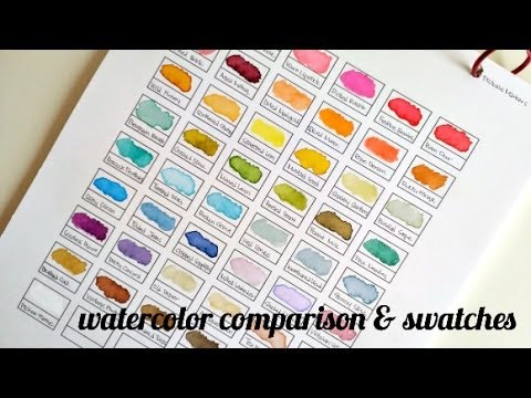 480x360 Watercolor Comparison Amp Swatches