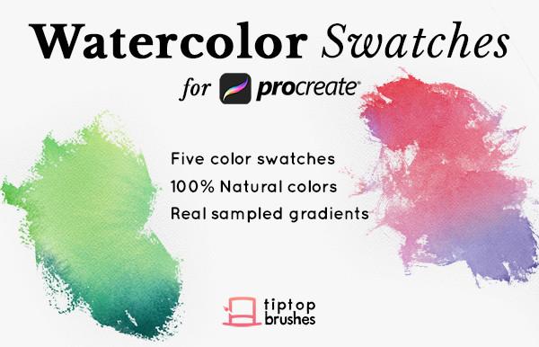 600x386 Watercolor Swatches Tip Top Brushes