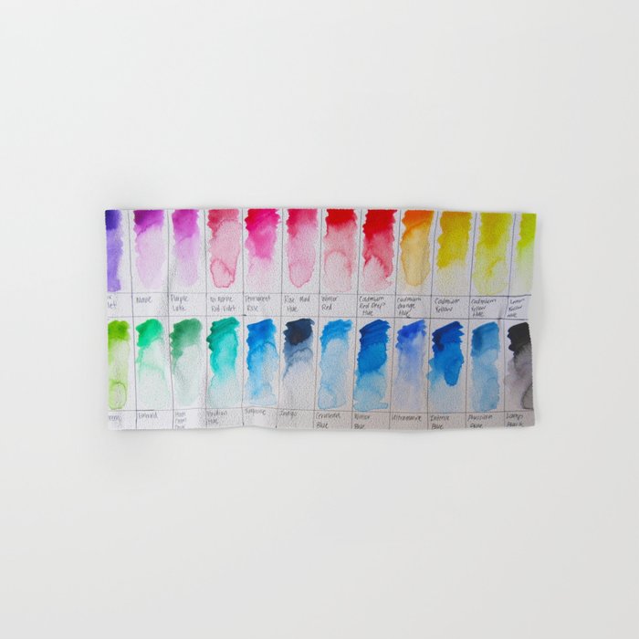 700x700 Watercolor Swatches Hand Amp Bath Towel By Gabbiebraun Society6