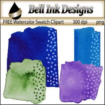 350x349 Free Watercolor And Crystal Swatches Clipart By Bell Ink Designs