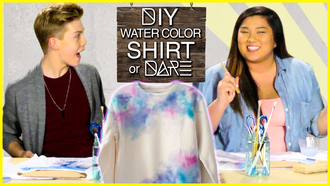 1280x720 Diy Watercolor Shirt! Di Dare W Missremiashten Amp Aidan