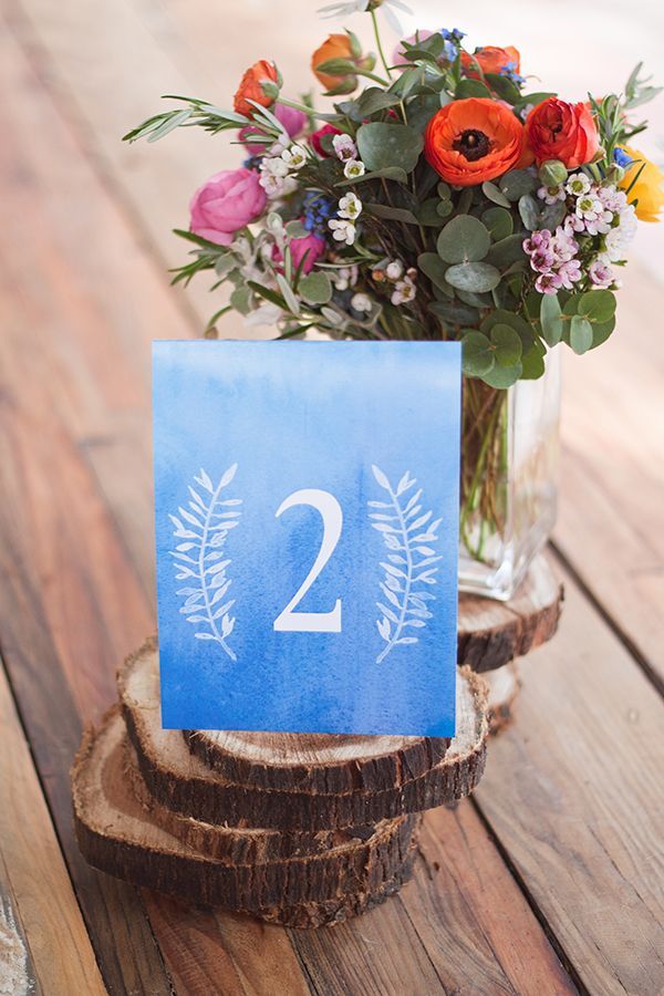 600x900 Free Watercolor Table Number Printable