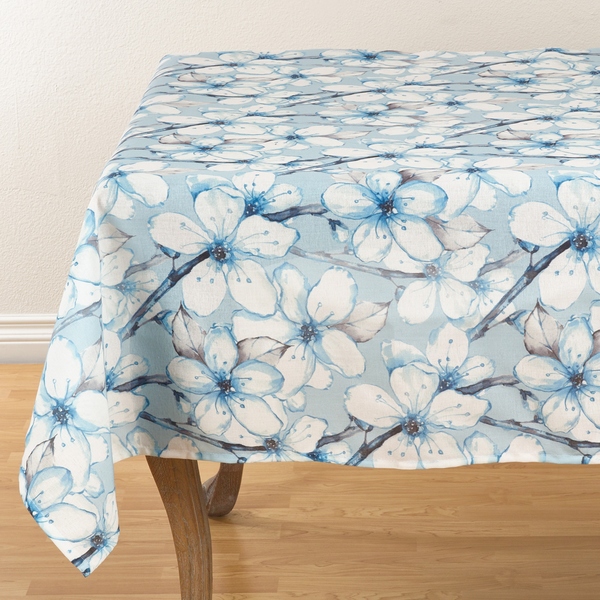 600x600 Dewy Floral Watercolor Tablecloth