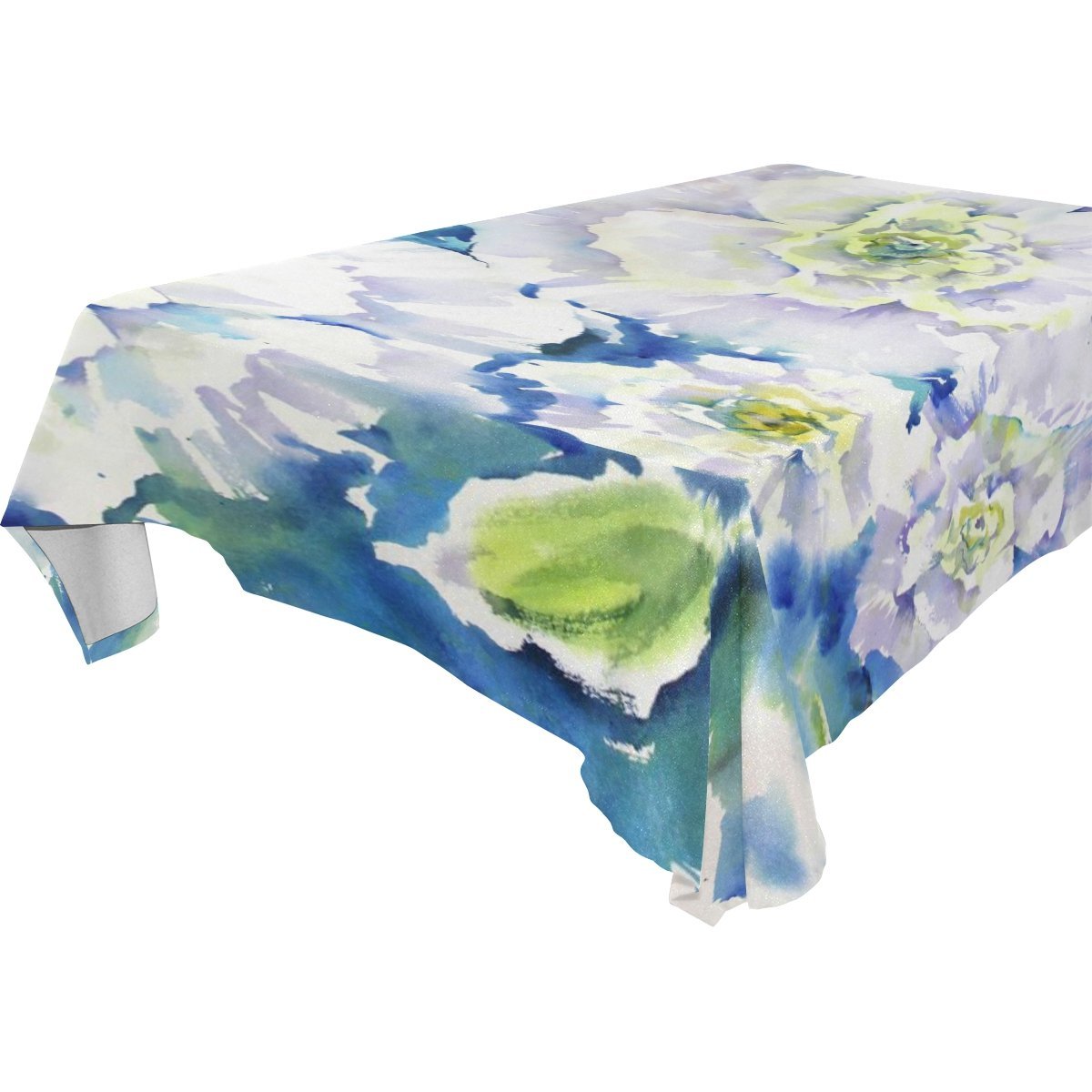 1200x1200 Popcreation Peony Watercolor Tablecloth 60x104 Inches