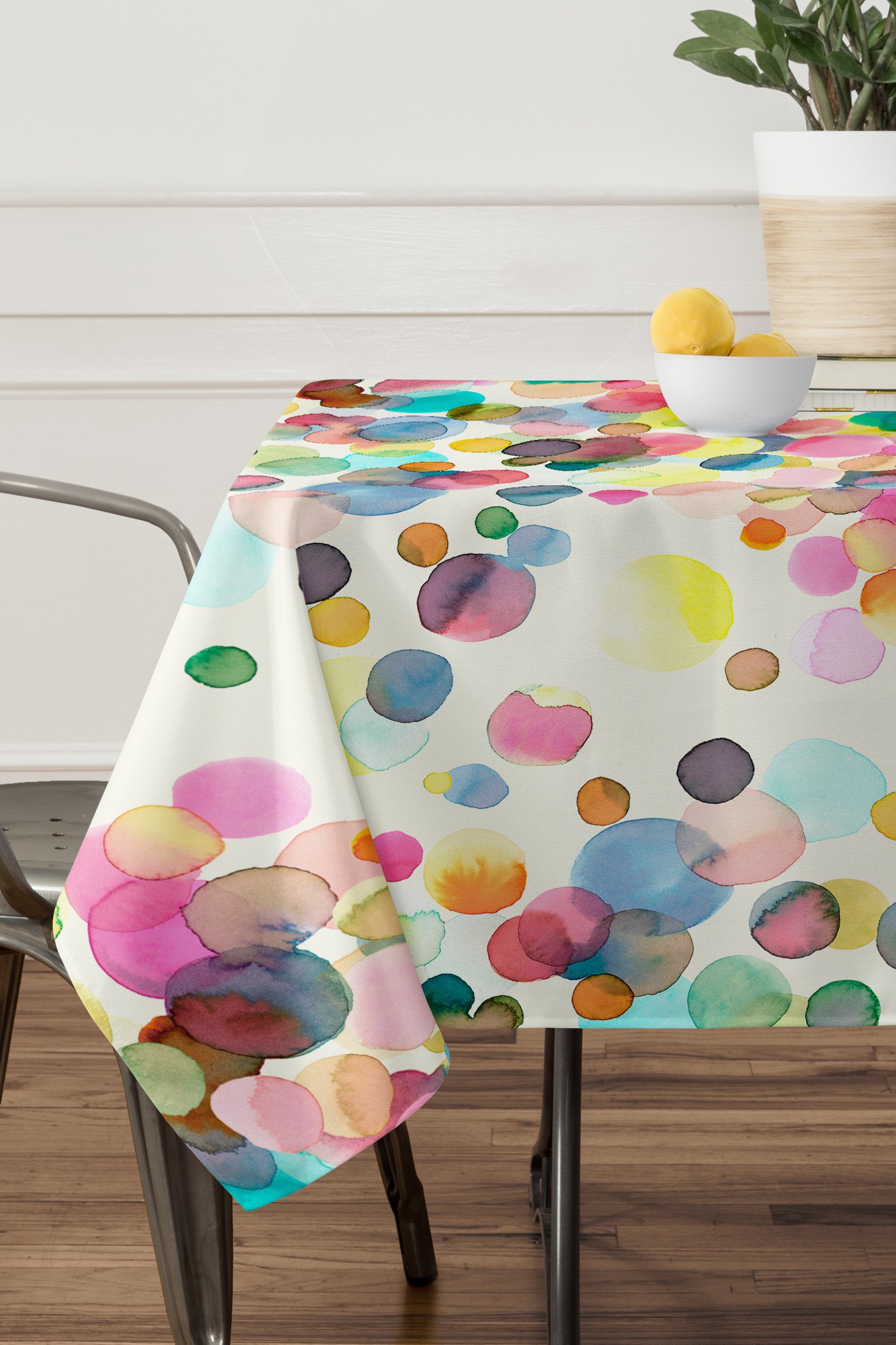 1667x2500 Color Dots Watercolor Tablecloth Ninola Design